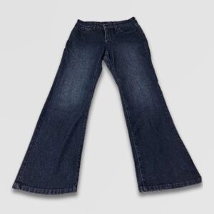 NYDJ Barbara Bootcut Jeans Dark Wash Stretch Denim Women’s Petite 4P